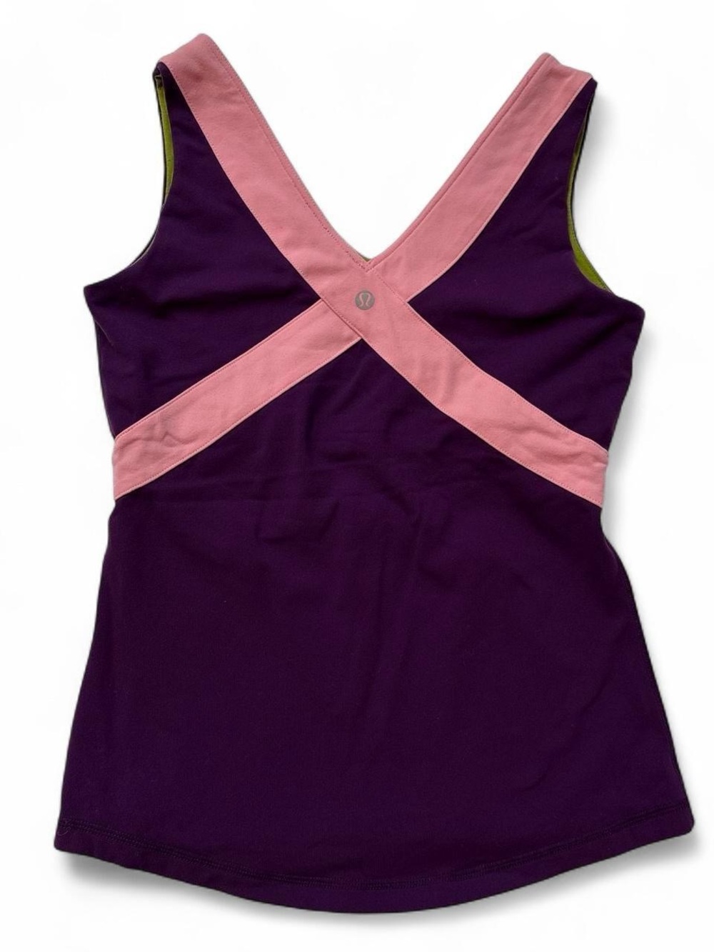lululemon athletica Purple and Pink Cross-Back Tank Top